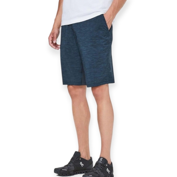 Lululemon Men's T.H.E. Short Linerless 11" Inseam Heather Iron Blue Small - Picture 1 of 16
